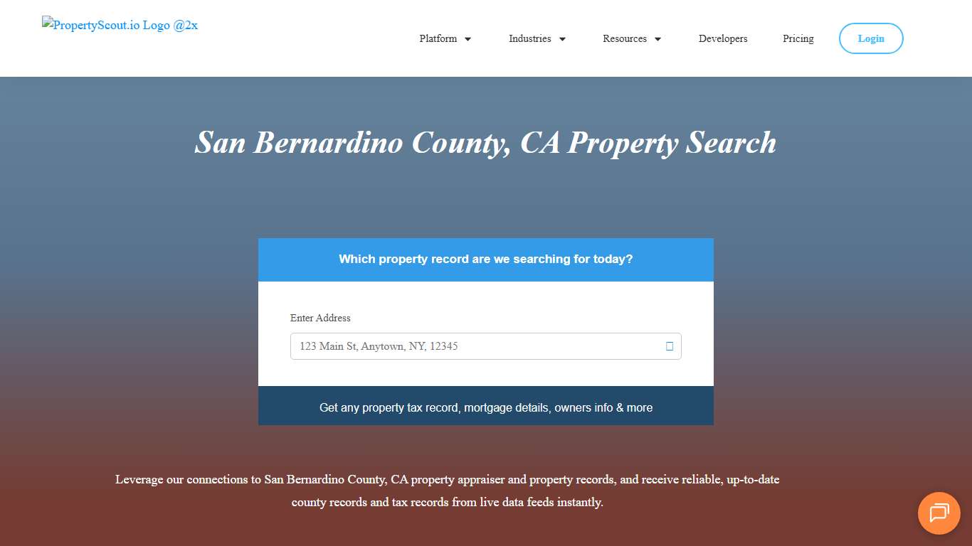 San Bernardino County, CA Property Records Search - Propertyscout.io