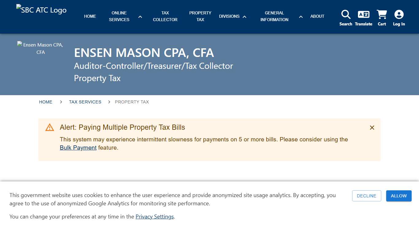 Online Services: Tax Services