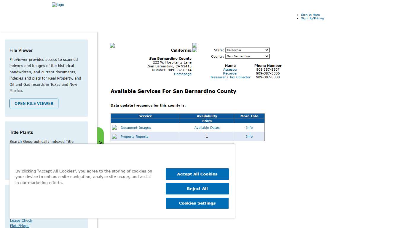 Search San Bernardino County Public Property Records Online | CourthouseDirect.com